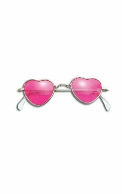 Bristol Novelty Pink Heart Glasses
