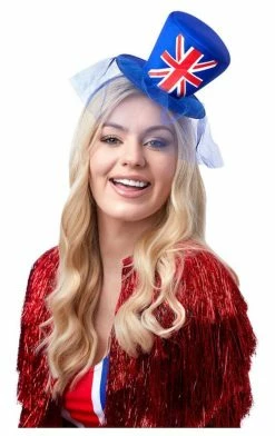 Generic Womens Union Jack Top Hat Fascinator